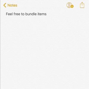 Bundle items and get a good deal